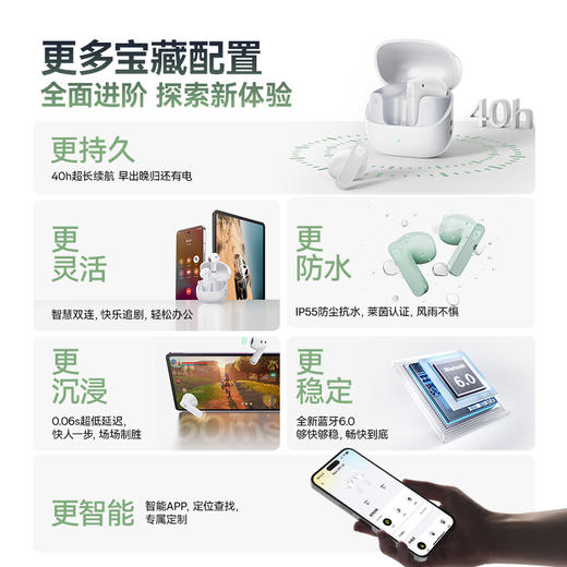 倍思 Bass BS1 NC 半入耳式真无线蓝牙耳机 商品图4