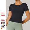 【147元任选3件】跃牌【蚂蚁运动】系列 短袖瑜伽服修身显瘦运动上衣WDB7011（活动产品，收货7天内支持退换） 商品缩略图0