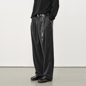 714street双褶直筒西裤男款 2025秋冬新款高级垂坠感百搭休闲裤