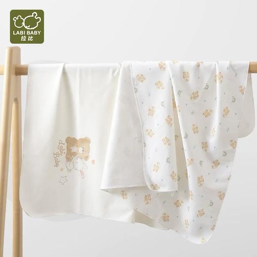 8楼拉比婴幼儿天使裹巾全棉双面布浴巾（80×80）2条装吊牌价：238 商品图0