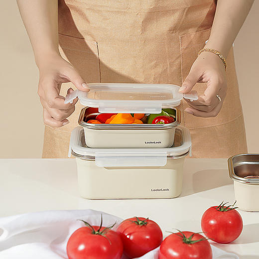乐扣乐扣保鲜盒316不锈钢食品冰箱收纳LST511 商品图5