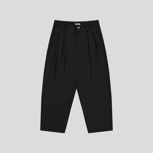 GOODBAI 916 打褶纯色阔腿直筒休闲长西裤 商品图1