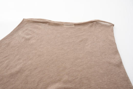 Ruohan 25PF 驼色/黑色水溶羊绒针织披肩 商品图5