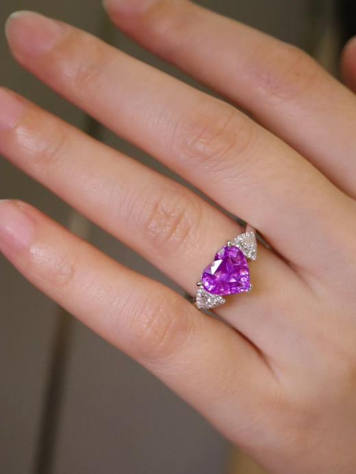 3.02ct刻面蓝宝石戒指 商品图1