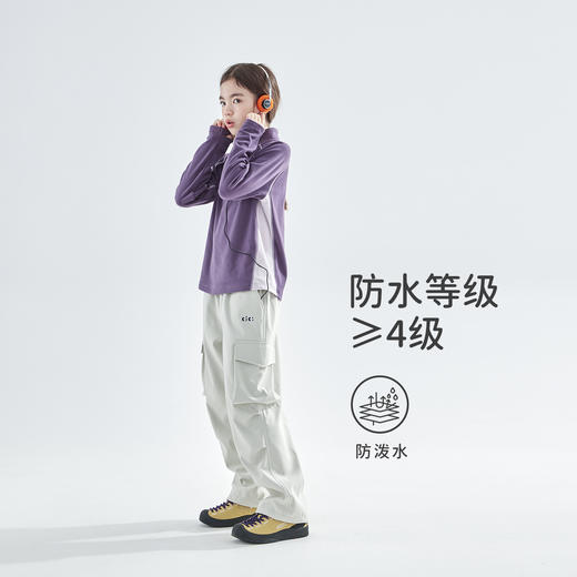 cicochild 25年秋季新款女童防泼水工装裤户外抗风保暖直筒机能裤 商品图4