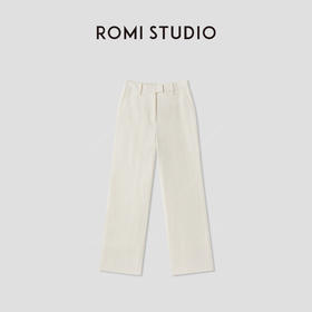 ROMI STUDIO“简约舒适”莱赛尔长绒棉九分直筒轻薄长裤 RWCRXG2836