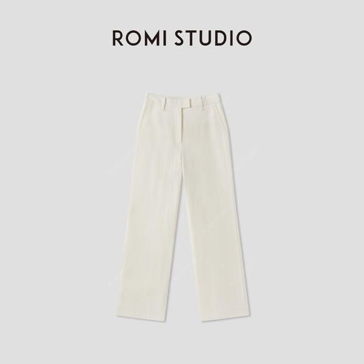 ROMI STUDIO“简约舒适”莱赛尔长绒棉九分直筒轻薄长裤 RWCRXG2836 商品图0