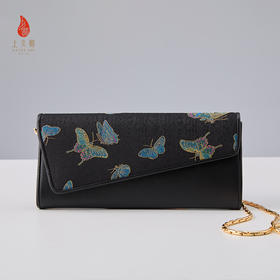 SAINTJOY/上久楷 新中式宋锦女士 手包 晴春蝶戏图  BWS25B0201