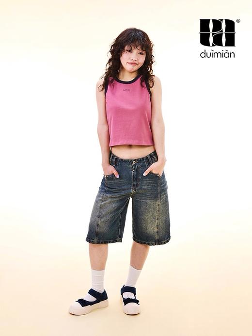 对面duimian-复古撞色背心纯棉 商品图1