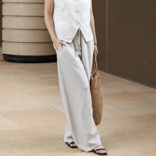 Aimi天丝亚麻山本弯刀裤|舒适透气，修饰腿型，夏天必入神裤 商品图3