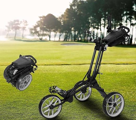 NEW FLY COMPACT 紧凑半自动折叠高尔夫推车超轻量化小折叠尺寸新款记分卡套 商品图0