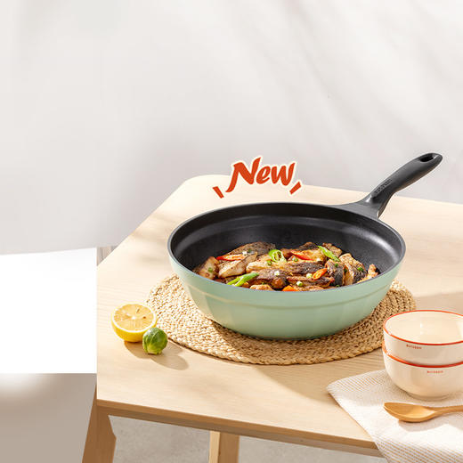 6F 北鼎 不粘锅 不粘平底煎炒锅 30cm 商品图1