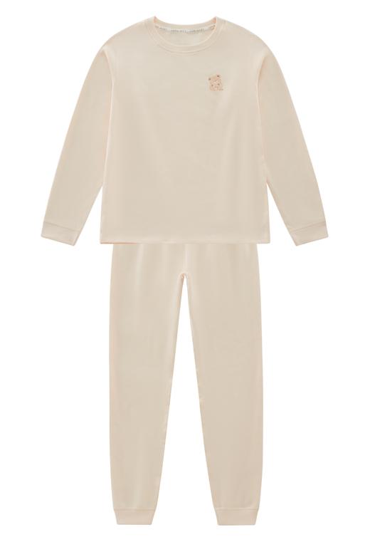 （特惠）金发拉比内衣i5-0抱抱熊内衣圆领服套装杏色/烟灰色LYEA10043990/LYEA10043878/LYEA10043978LYEA10043890 商品图1