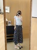 直发【JS3692816】蓝花楹半裙~设计感芙蓉麻水墨蓝紫调碎花鱼尾半身裙 商品缩略图3