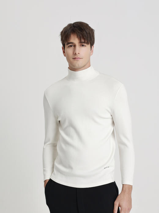 callisto白色弹力莫代尔T恤 商品图2