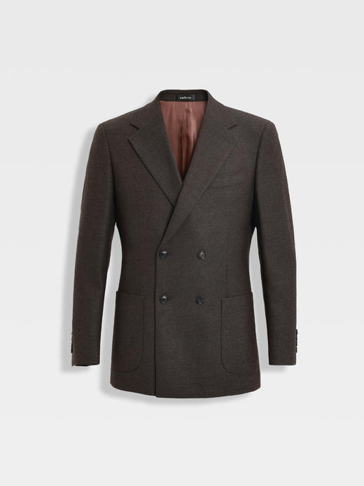 callisto雪茄棕绵羊毛西服 商品图0
