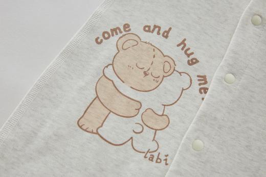 （特惠）金发拉比内衣i5-0抱抱熊内衣全开连体衣杏色/花灰LYEA10242678/LYEA10242690 商品图6