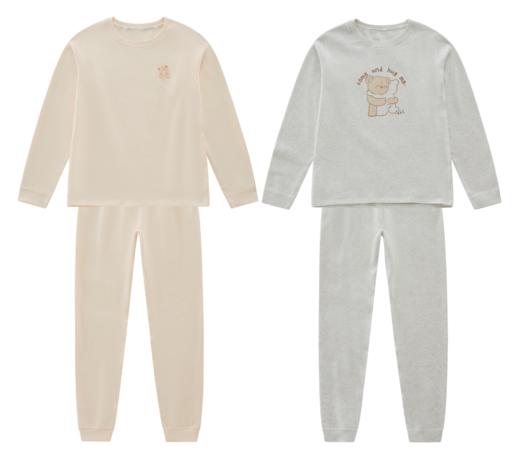 （特惠）金发拉比内衣i5-0抱抱熊内衣圆领服套装杏色/烟灰色LYEA10043990/LYEA10043878/LYEA10043978LYEA10043890 商品图0