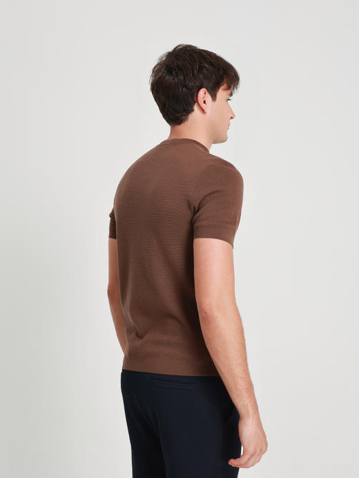 callisto燕麦卡其巴素兰羊毛短袖毛衣 商品图3