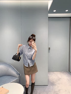 金蘑菇菇 Marcus Belgravia长期主义 英伦衬衫 / 衬衫半裙