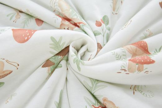 （特惠）金发拉比寝具i5-0蘑菇小熊四季被150*120灰绿LYEE10491441000 商品图10