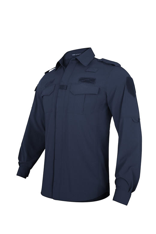 夏季速干作训上衣-长袖-四面弹-藏蓝 商品图0