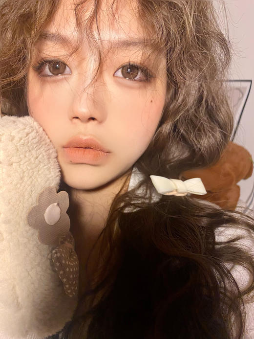 DorisCon旗下  肉桂栗棕 14.5mm白狮参考着色中大直径  半年抛2片 商品图3