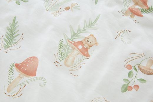 （特惠）金发拉比寝具i5-0蘑菇小熊四季被150*120灰绿LYEE10491441000 商品图9