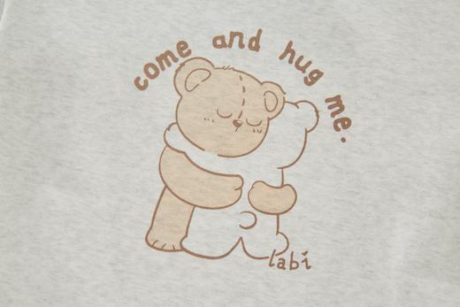 （特惠）金发拉比内衣i5-0抱抱熊内衣圆领服套装杏色/烟灰色LYEA10043990/LYEA10043878/LYEA10043978LYEA10043890 商品图10