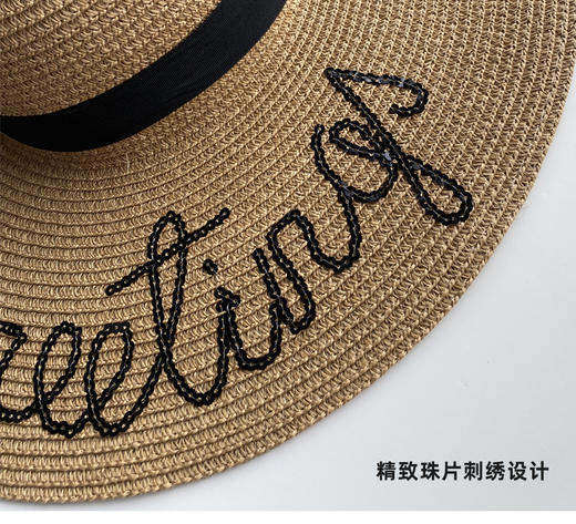 壁虎瑜伽【2508PJ398】夏季沙滩大帽檐草帽【5天发货】 商品图3