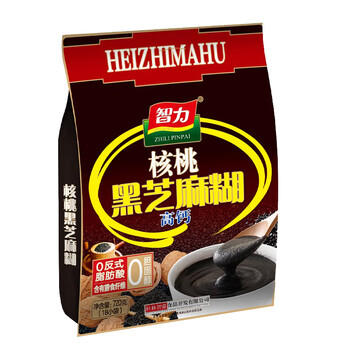 智力核桃黑芝麻糊720g/袋独立包装五谷代餐冲泡即食家庭装营养早餐 /水饮冲调 /冲饮谷物 /芝麻糊 商品图1