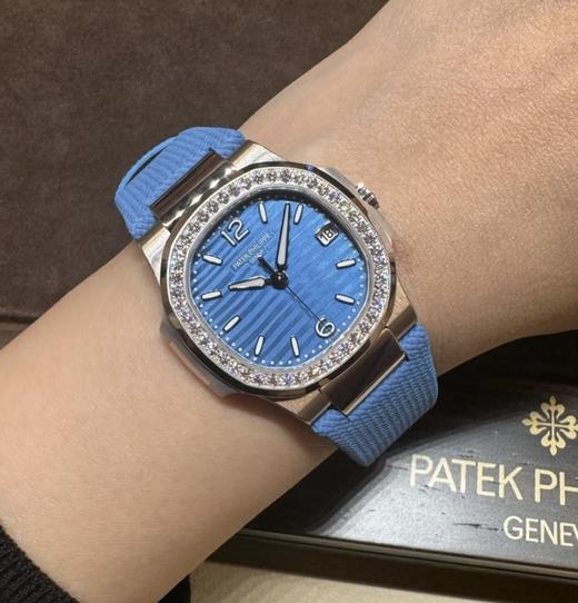 新款百达翡丽最美鹦鹉螺真钻版32尺寸超薄石英女士腕表！（ZT*SH） 商品图4