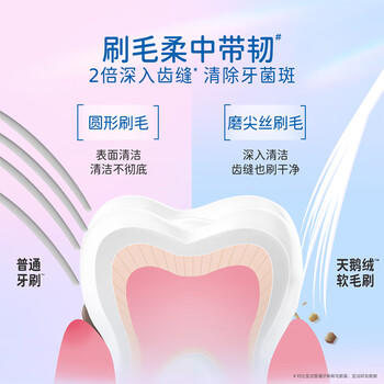佳洁士护龈超细软毛天鹅绒牙刷成人6支超值装深洁齿缝新旧包装颜色随机 /个人护理 /口腔护理 /牙刷 商品图6