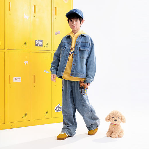 【实体店同款】男童牛仔外套秋季新款安奈儿童装AB535017 商品图3