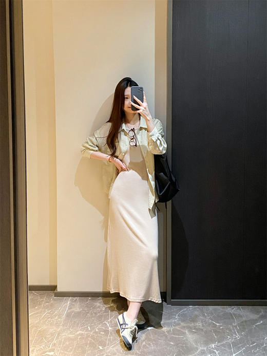 一键出门慵懒无袖吊带背心裙宽松直筒外穿打底连衣裙 商品图3