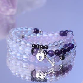 Winy 紫韵宁心手链s925配证书送女友闺蜜节日生日礼物