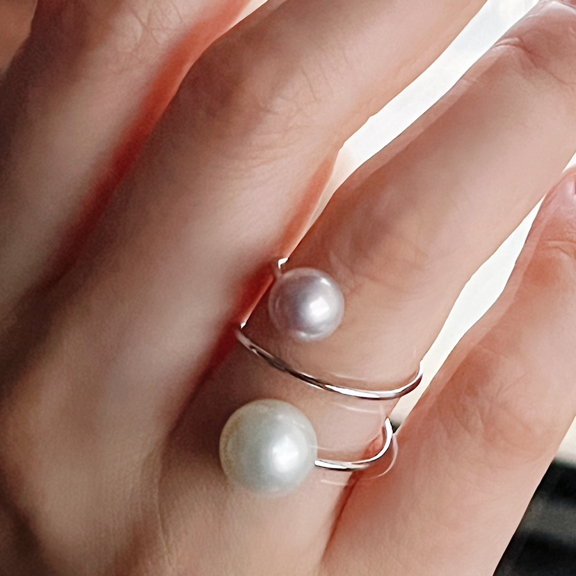 CHIC系列 18K镶淡水珍珠 戒指