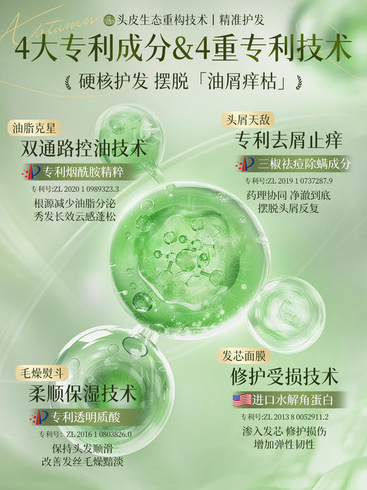 洗发水控油蓬松去屑止痒氨基酸洗头膏露柔顺男女士官方品牌旗舰店 商品图2