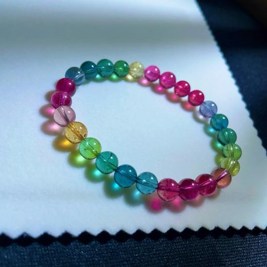 7mm单圈彩虹碧玺手串 商品图1