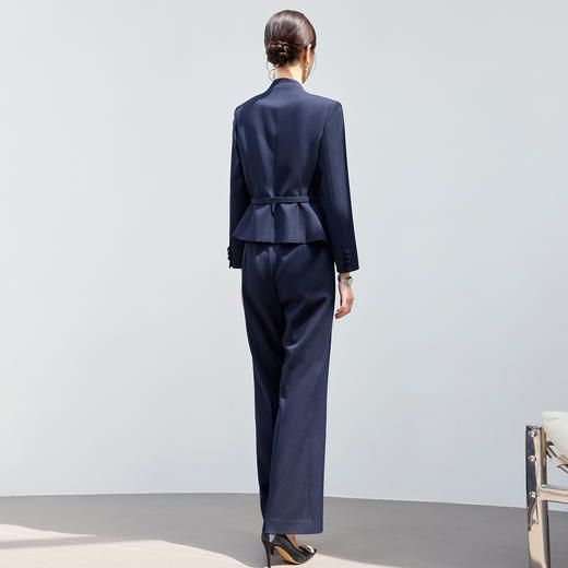 IWY/高级感藏青色西装套装女秋冬干练修身售楼部销售接待职业装25CP8120 商品图4