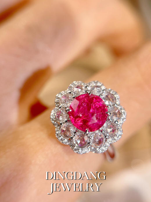 马亨盖尖晶石 2.12ct D0. 68ct钻戒 商品图0