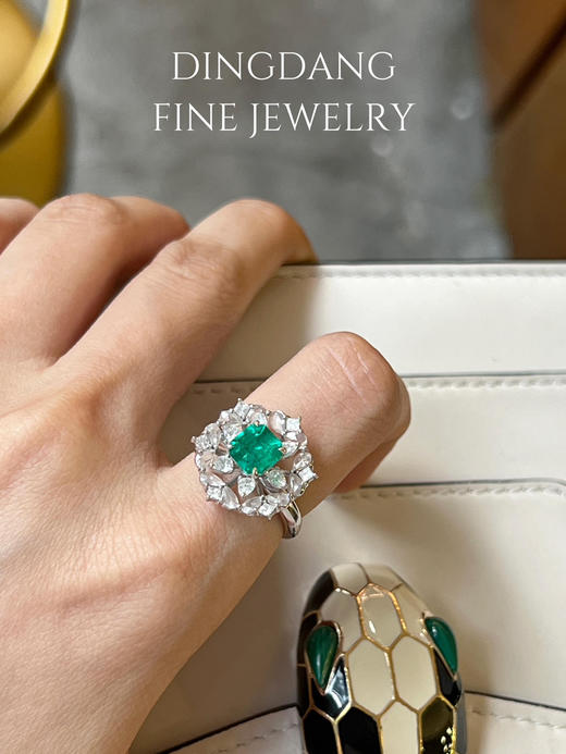 哥伦比亚 木佐 祖母绿 1.17ct VVG 钻戒 商品图2