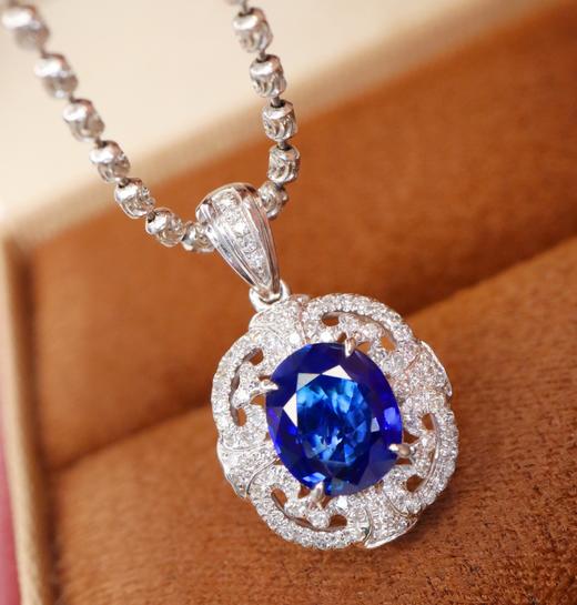 1.18ct刻面蓝宝石吊坠 商品图3