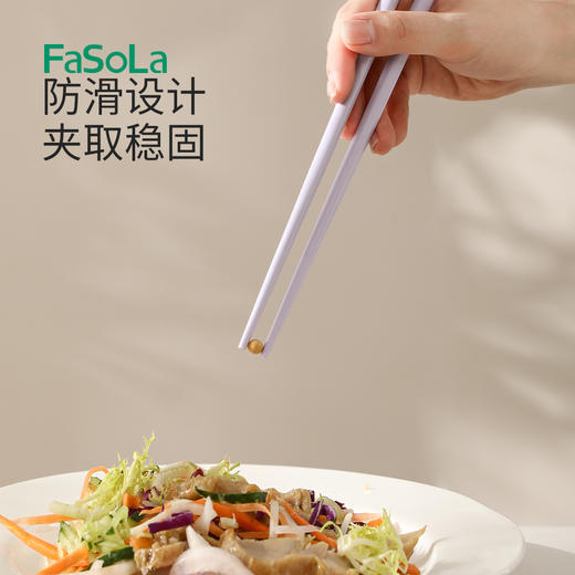 FaSoLa筷子家用抗菌防霉分餐筷子家庭分人趣萌抗菌筷 商品图5