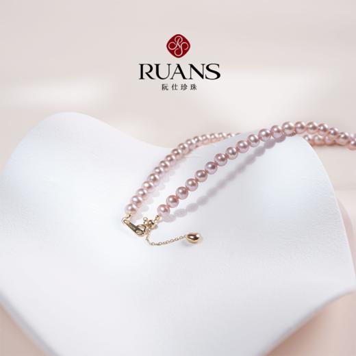 阮仕曼塔玫瑰系列 G18K金淡水珍珠项链 3.5-4.5mm  N3.5-4.5MTMGD 商品图2