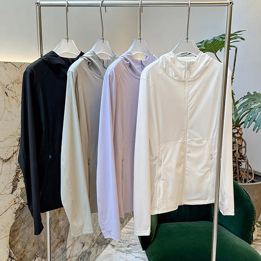 官网559！ UPF50防紫外线原纱透气防晒衣女 夏季户外冰丝轻薄连帽外套 商品图5