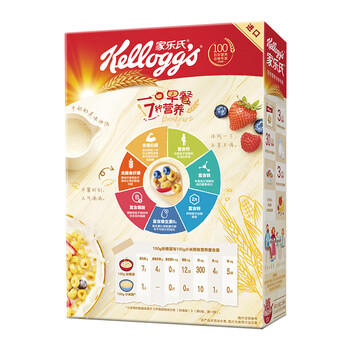 家乐氏（Kellogg）进口谷维滋175g儿童营养麦片即食谷物脆学生早餐代餐磨牙零食 /水饮冲调 /冲饮谷物 /麦片 商品图3