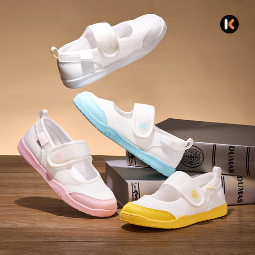 卡特兔儿童板鞋2025秋季新品轻便柔软室内鞋开学季幼儿园小白鞋 商品图4