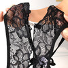 漫渺情趣内衣性感蕾丝深V挂脖连体内透明小胸激情透视免脱诱惑女 商品缩略图2