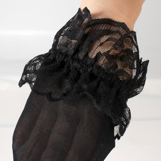 漫渺爆款性感蕾丝花边长筒袜过膝纯欲情趣丝袜欧美外贸批发蕾丝丝袜女 商品图6